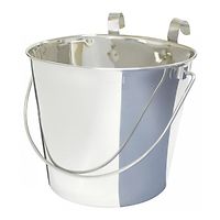 Flat Sided Stainless Steel Buckets