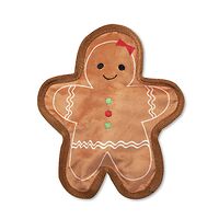 Fringe Studio Christmas Gingerbread Girl Stuffing Free Dog Toy